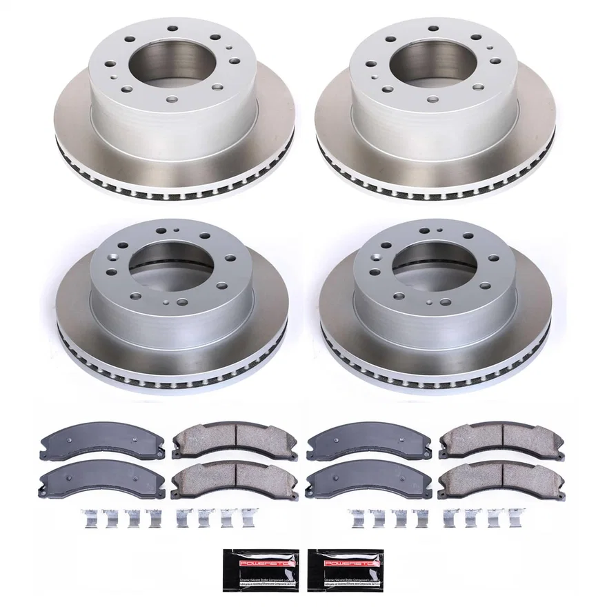 Front and Rear SEMI-COATED ROTOR KIT