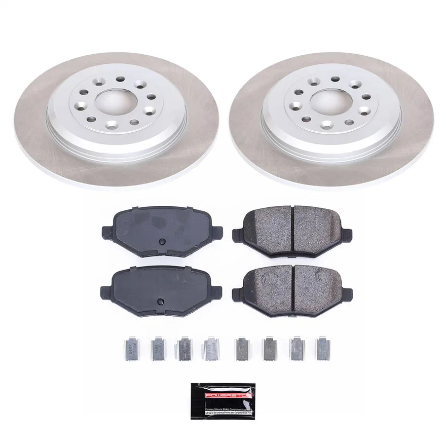 Rear SEMI-COATED ROTOR KIT for Lincoln MKT