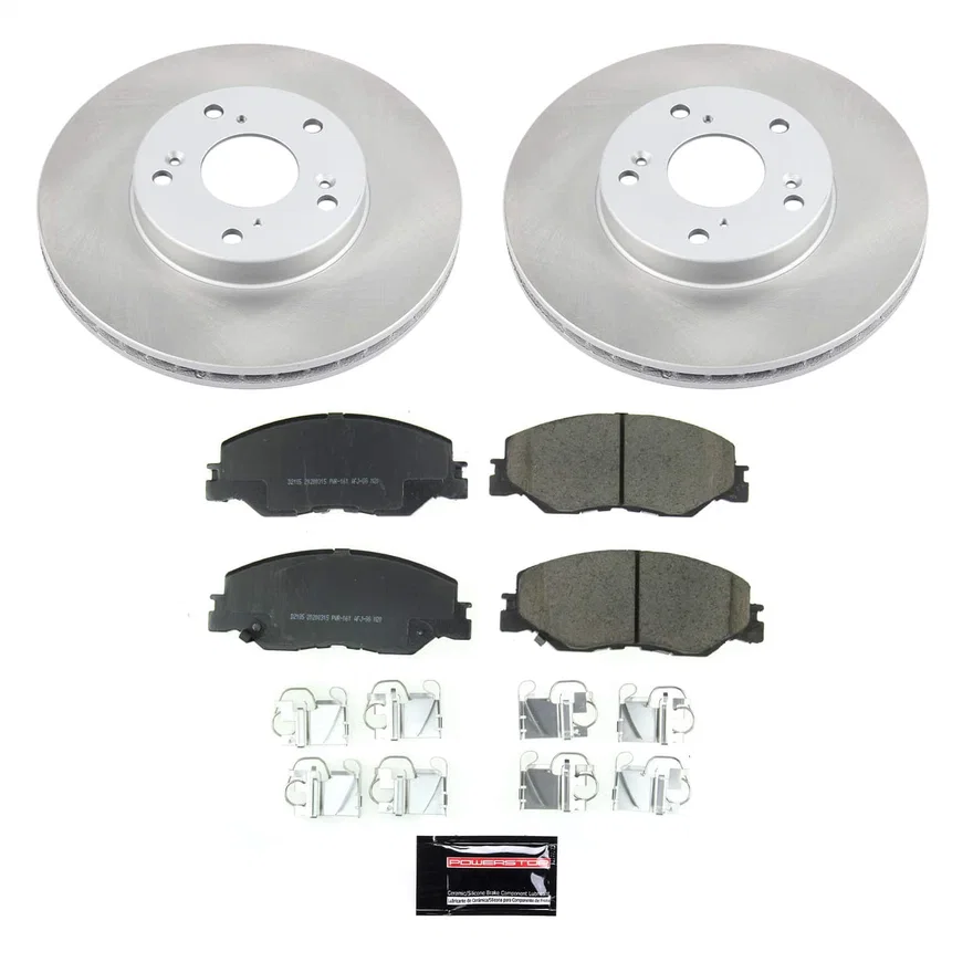 Front SEMI-COATED ROTOR KIT for Honda