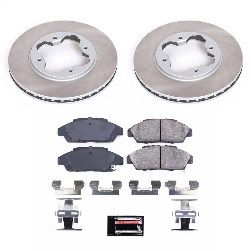 Front SEMI-COATED ROTOR KIT for Honda Accord