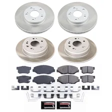 Front and Rear SEMI-COATED ROTOR KIT for Honda CR-V image 1