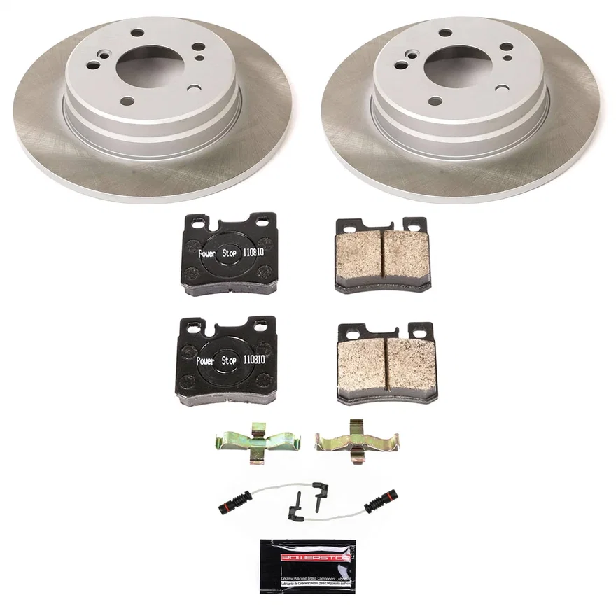 Rear SEMI-COATED ROTOR KIT for Mercedes-Benz