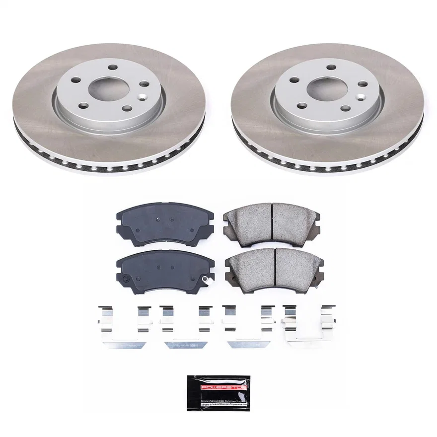 Front SEMI-COATED ROTOR KIT for Saab 9-5