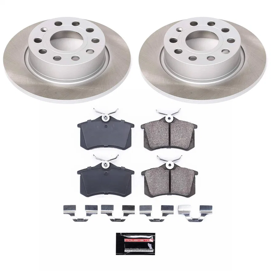 Rear SEMI-COATED ROTOR KIT for Volkswagen
