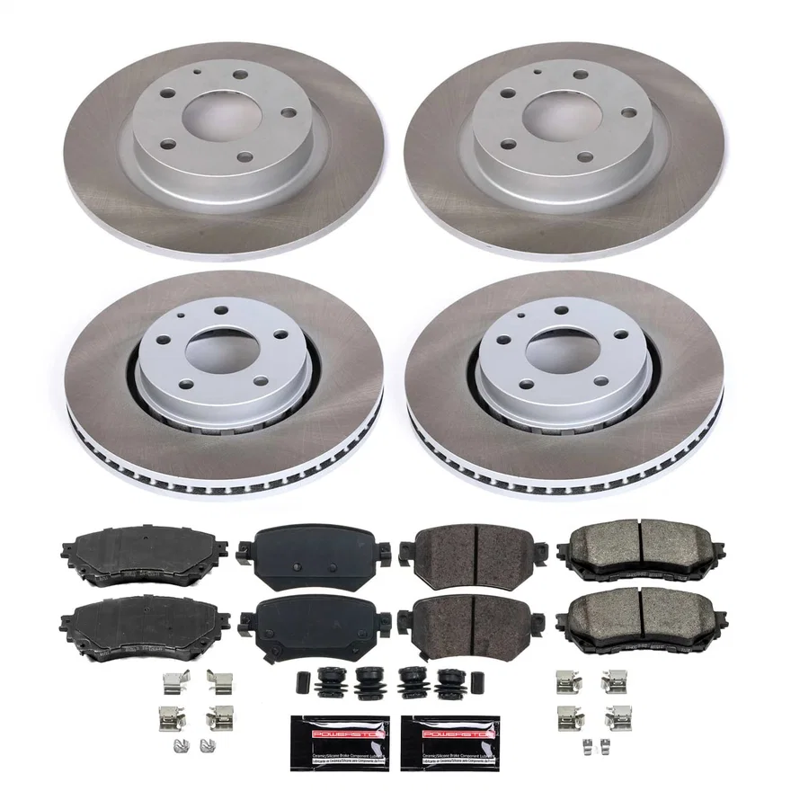 Front and Rear SEMI-COATED ROTOR KIT for Mazda 6