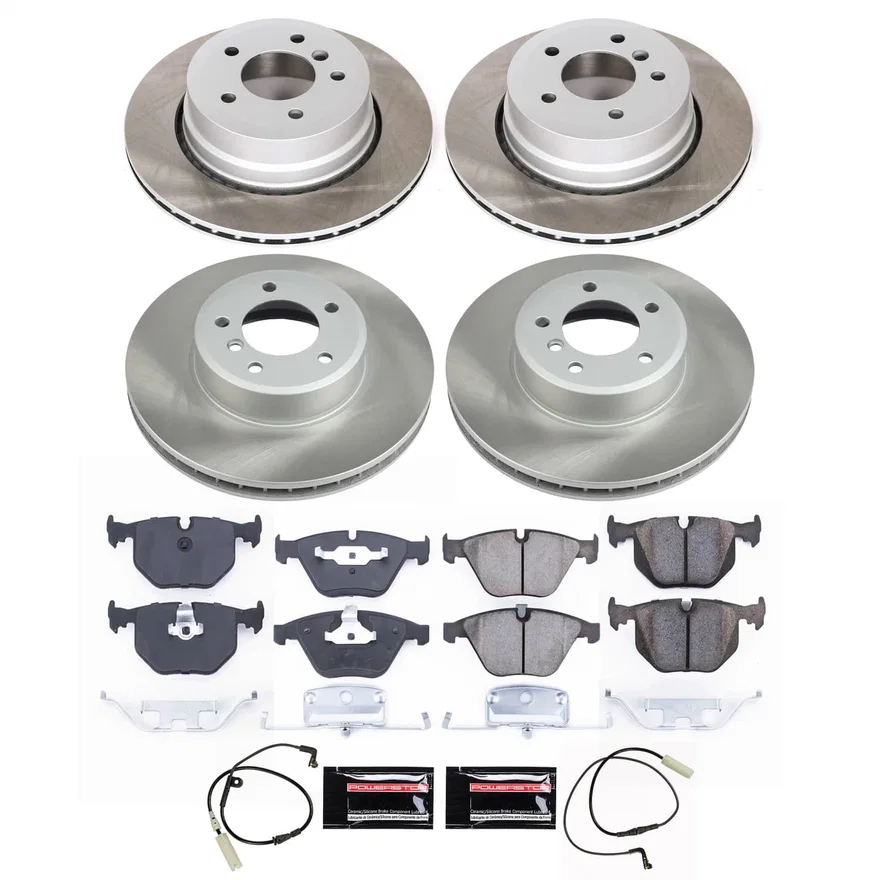 Front and Rear SEMI-COATED ROTOR KIT for BMW
