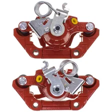 Rear RED CALIPER PAIR W/BRKT image 3