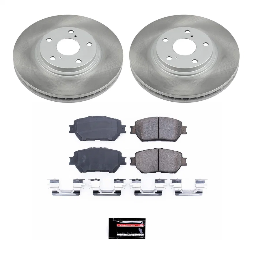 Front SEMI-COATED ROTOR KIT for Toyota Camry