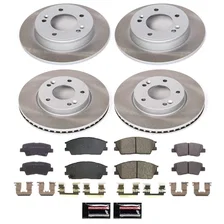Front and Rear SEMI-COATED ROTOR KIT image 1