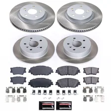 Front and Rear SEMI-COATED ROTOR KIT for Toyota Camry image 1