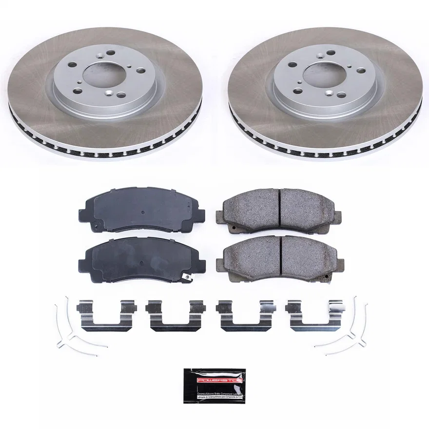 Front SEMI-COATED ROTOR KIT for Honda Ridgeline