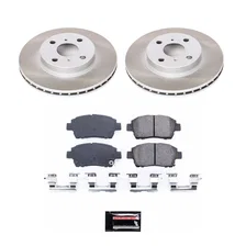 Front SEMI-COATED ROTOR KIT for Toyota Prius image 1