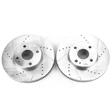 Front DRILLEDSLOTTED ROTOR PAIR image 2