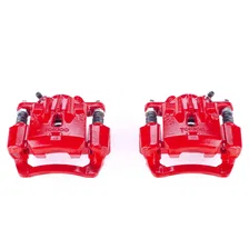 Rear RED CALIPER PAIR W/BRKT for Subaru image 2