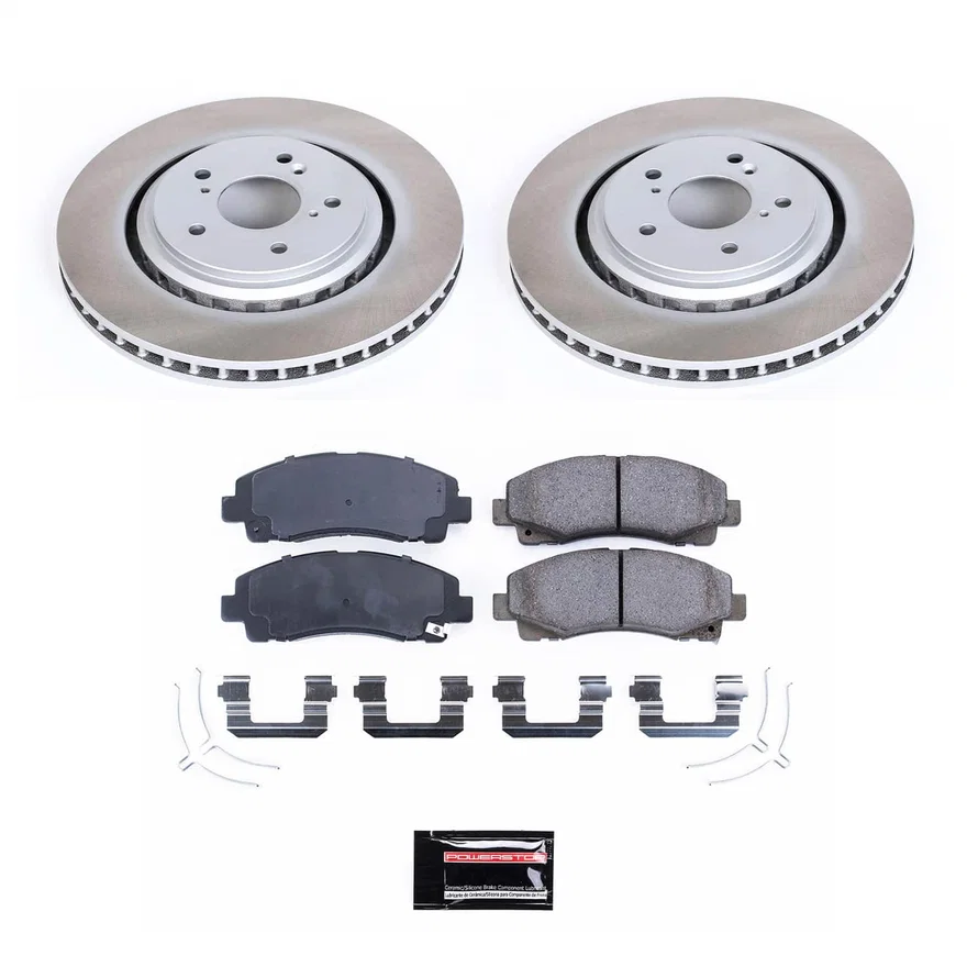 Front SEMI-COATED ROTOR KIT for Acura TLX