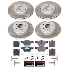 Front and Rear SEMI-COATED ROTOR KIT for Mercedes-Benz E430 image 1