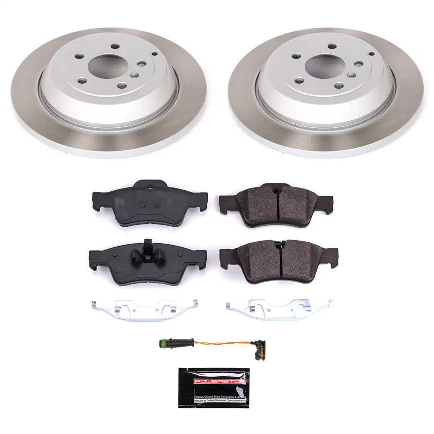 Rear SEMI-COATED ROTOR KIT for Mercedes-Benz