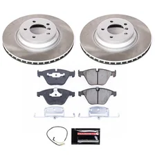 Front SEMI-COATED ROTOR KIT for BMW image 1