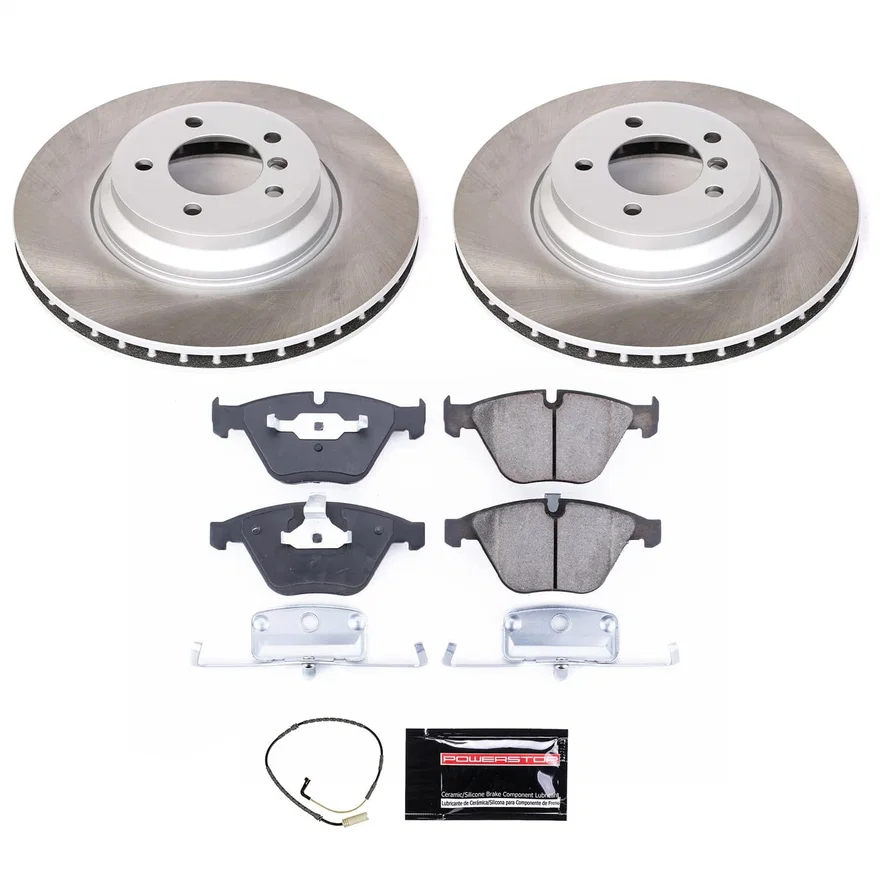 Front SEMI-COATED ROTOR KIT for BMW