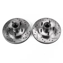 Front DRILLEDSLOTTED ROTOR PAIR image 2