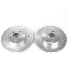 Front DRILLEDSLOTTED ROTOR PAIR image 2