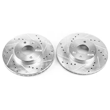 Front DRILLEDSLOTTED ROTOR PAIR for Chevrolet Spark image 2