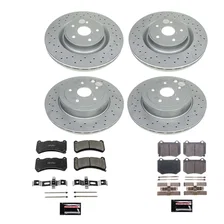Front and Rear Z17 COATED BRAKE KIT for Subaru WRX STI image 2
