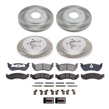 Front and Rear SEMI-COATED ROTOR KIT for Mercury Mountaineer image 1