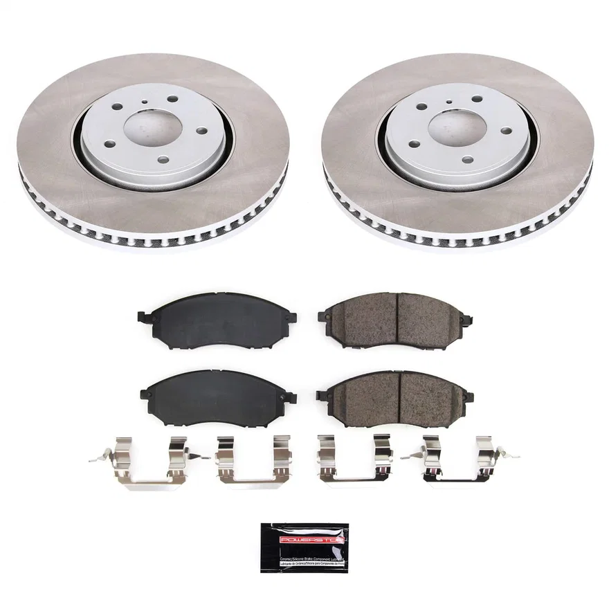 Front SEMI-COATED ROTOR KIT for INFINITI QX70
