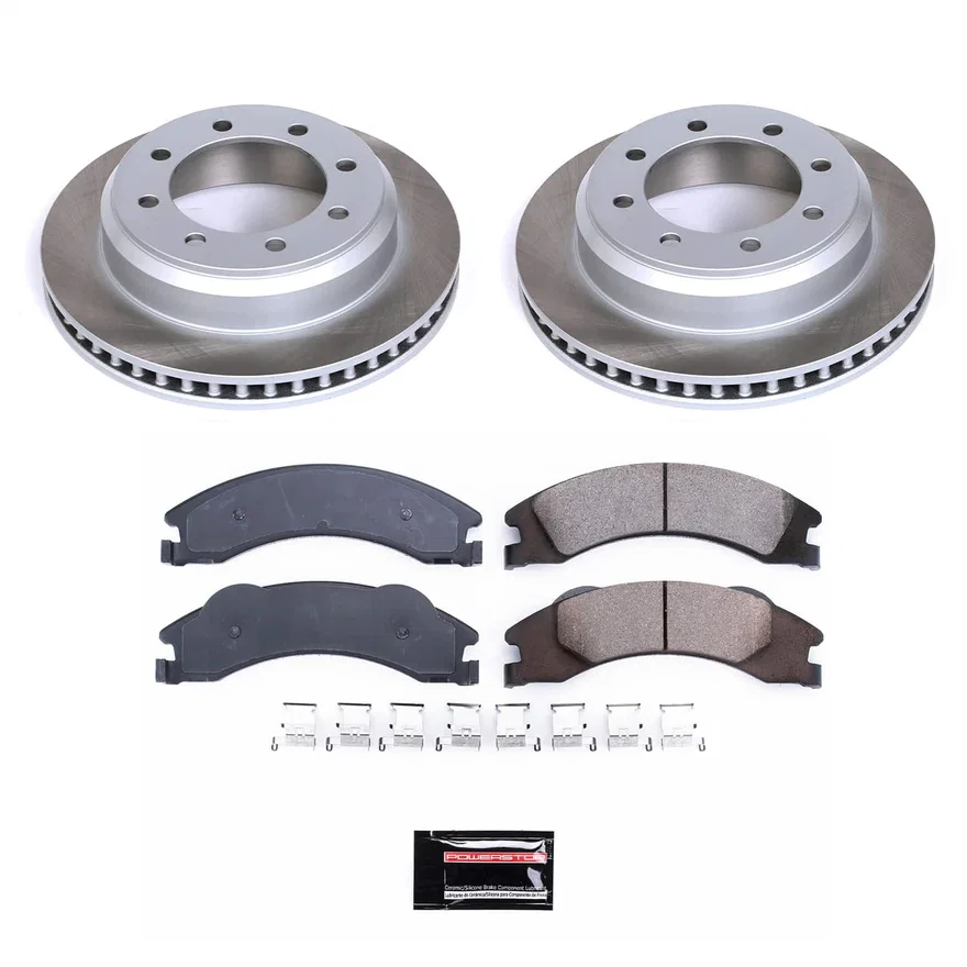 Rear SEMI-COATED ROTOR KIT for Ford