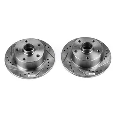 Rear DRILLEDSLOTTED ROTOR PAIR for Audi A4 image 2