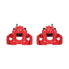 Rear RED CALIPER PAIR W/BRKT image 2