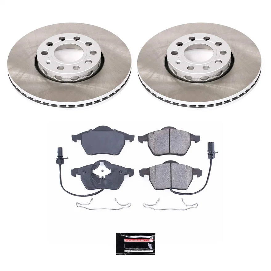 Front SEMI-COATED ROTOR KIT for Audi