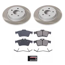 Rear SEMI-COATED ROTOR KIT for Volvo S40 image 1