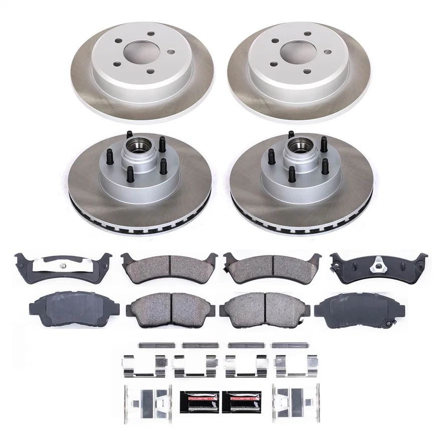 Front and Rear SEMI-COATED ROTOR KIT