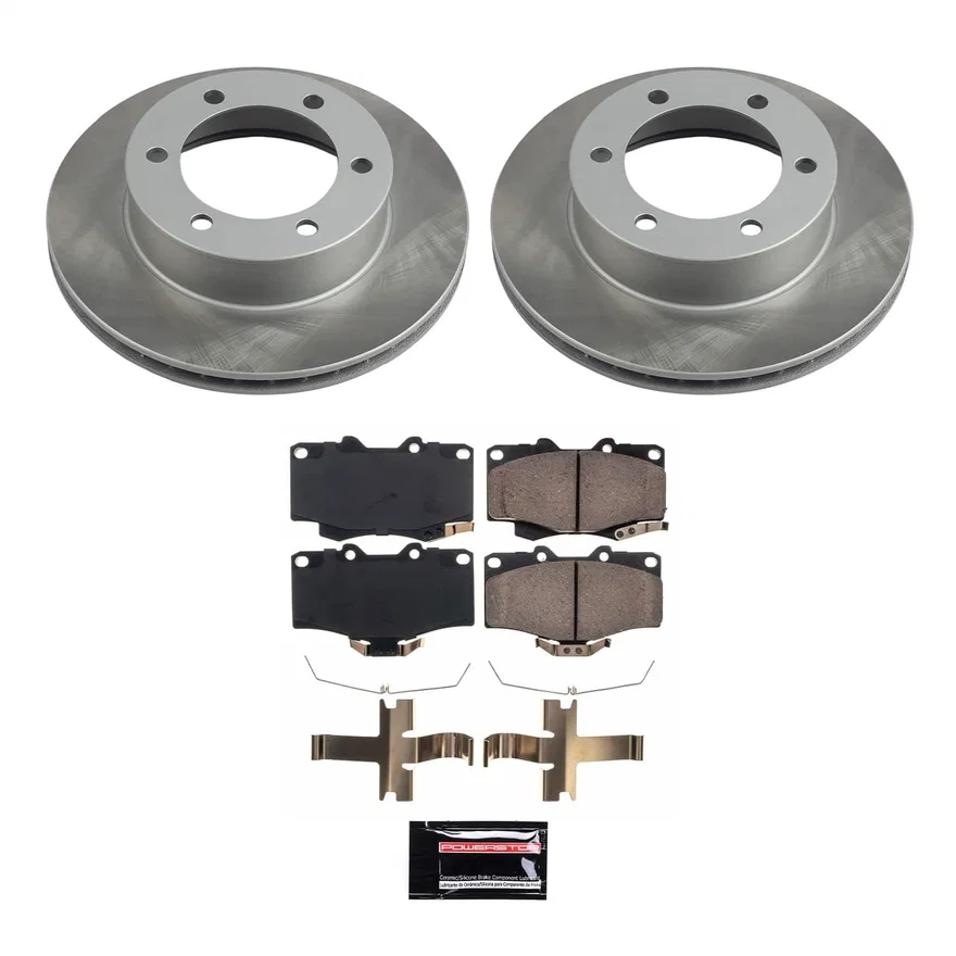 Front SEMI-COATED ROTOR KIT for Toyota