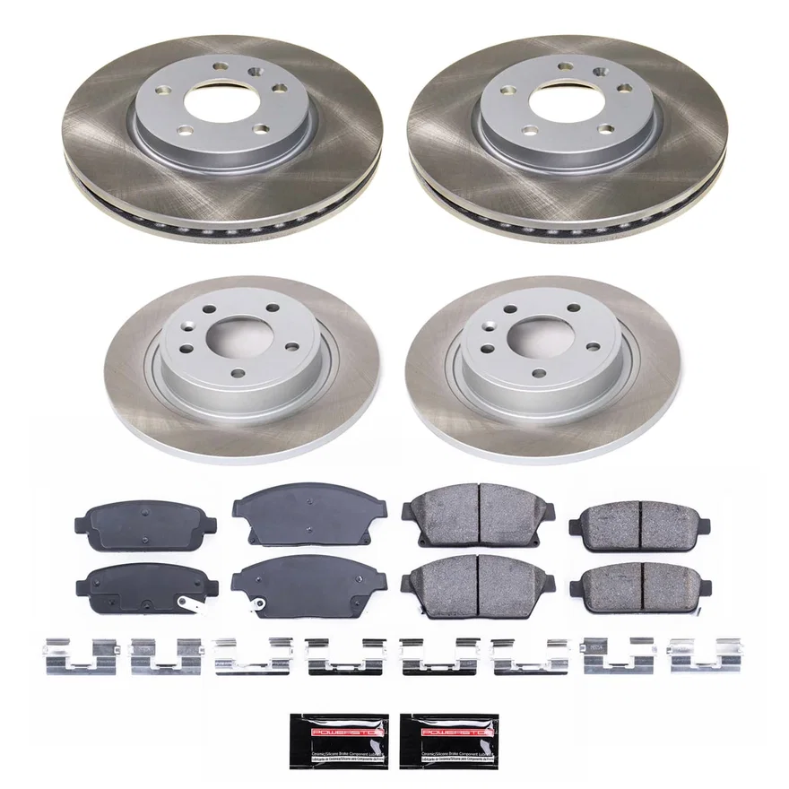Front and Rear SEMI-COATED ROTOR KIT