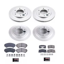 Front and Rear Z17 COATED BRAKE KIT for Mitsubishi Montero image 2