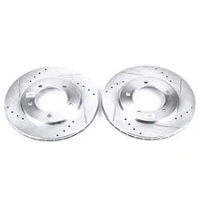 Front DRILLEDSLOTTED ROTOR PAIR for Suzuki image 2