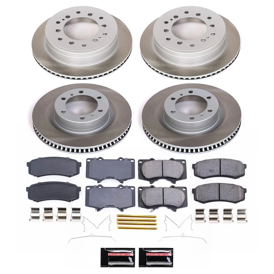 Front and Rear SEMI-COATED ROTOR KIT
