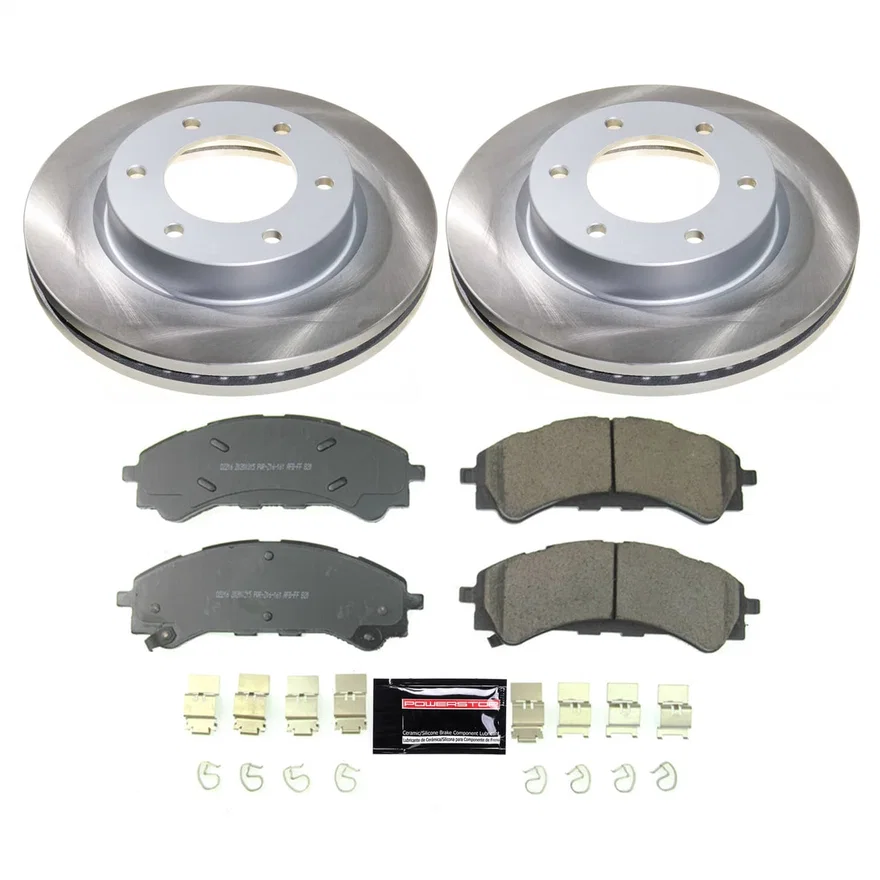 Front SEMI-COATED ROTOR KIT for Ford