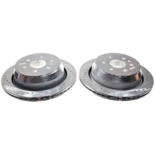 Rear DRILLEDSLOTTED ROTOR PAIR image 2