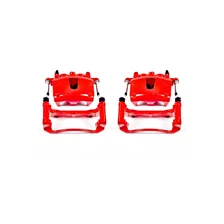 Front RED CALIPER PAIR W/BRKT for Jeep image 2