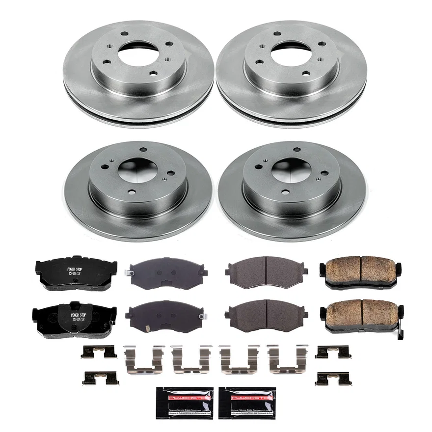 Front and Rear AUTOSPECIALTY BRAKE KIT for INFINITI G20