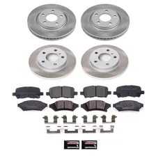 Front and Rear SEMI-COATED ROTOR KIT for Pontiac Grand Prix image 1