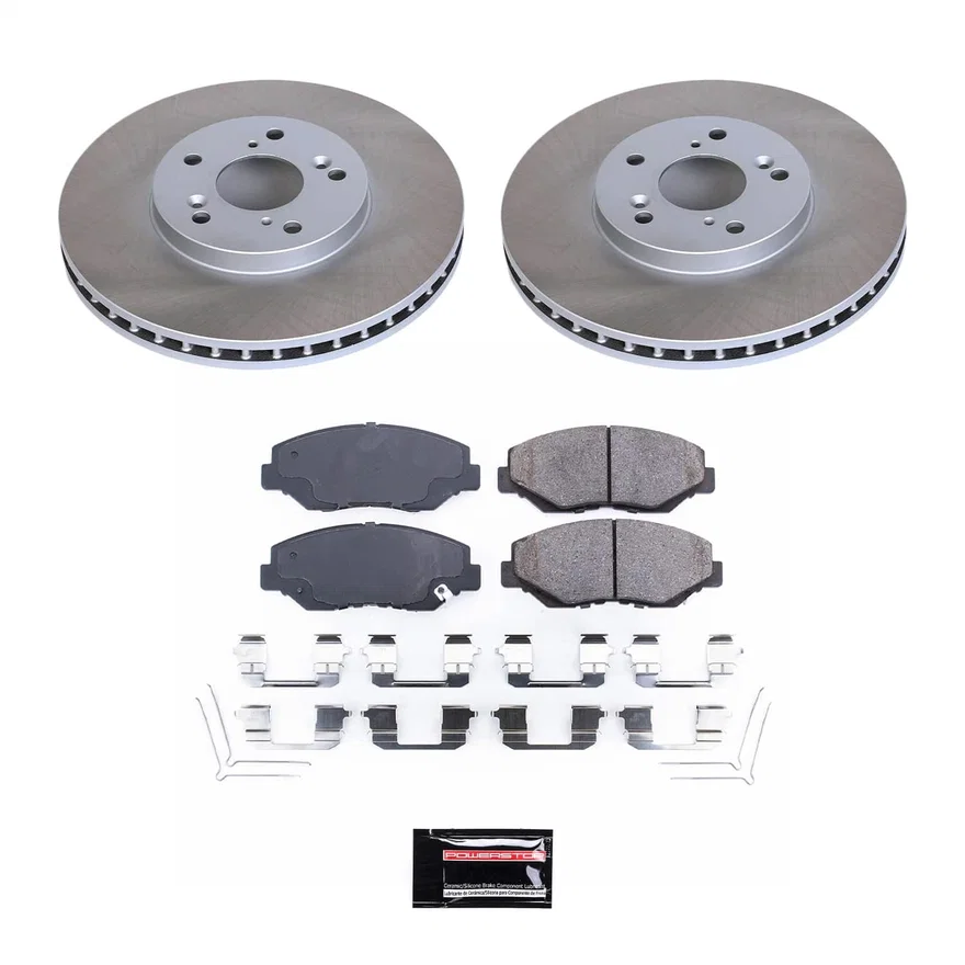 Front SEMI-COATED ROTOR KIT for Honda Pilot