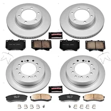 Front and Rear Z17 COATED BRAKE KIT for Toyota Sequoia image 2