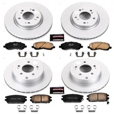Front and Rear Z17 COATED BRAKE KIT for Mitsubishi image 2