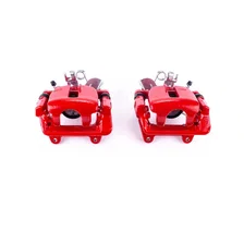 Rear RED CALIPER PAIR W/BRKT for Audi image 2