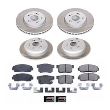 Front and Rear SEMI-COATED ROTOR KIT for Acura RDX image 1
